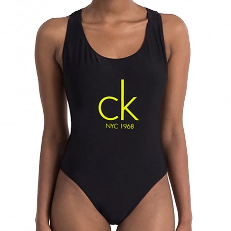 Calvin Klein plavky v celku černé