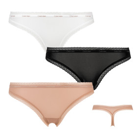 Calvin Klein tanga QD3802E 3 pack FIY