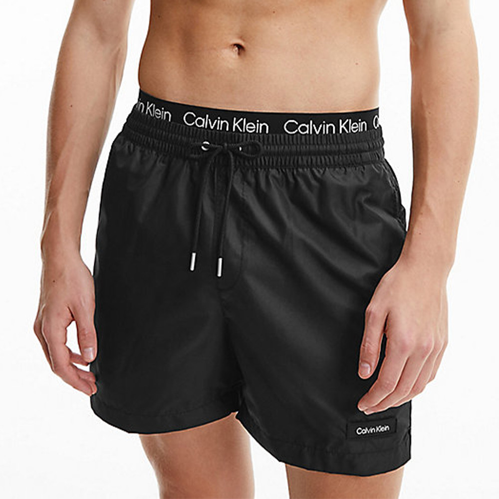 Calvin Klein pánské plavky 722 černé - Černá / XL